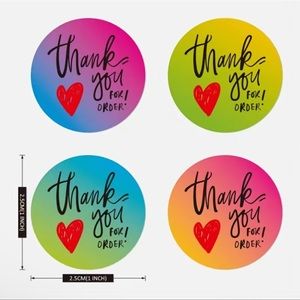 2/12 Thank You Stickers